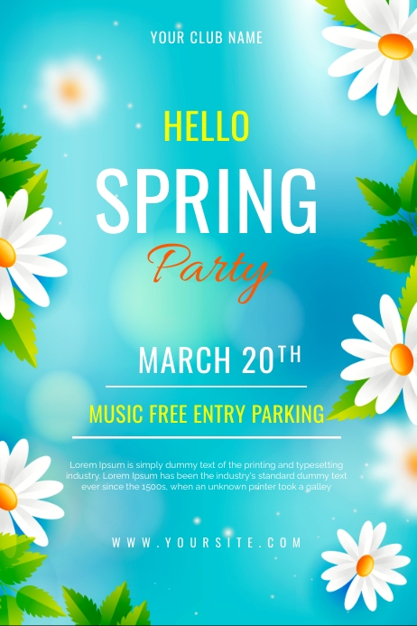 spring party Template | PosterMyWall