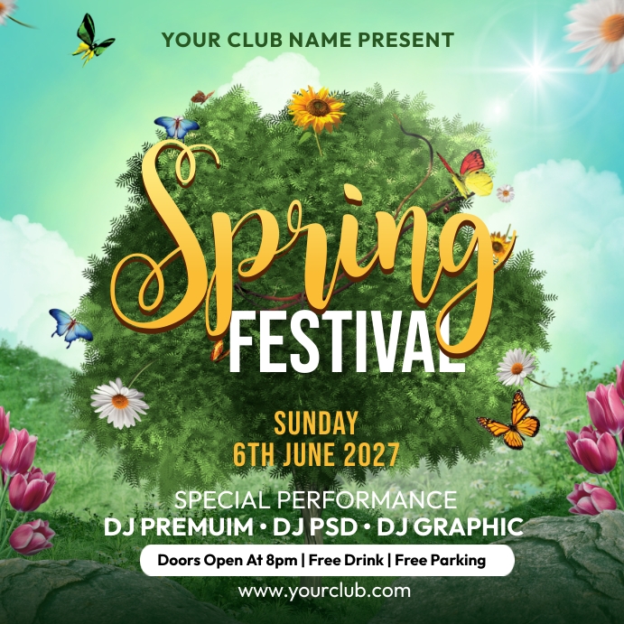 Spring Party Template | PosterMyWall