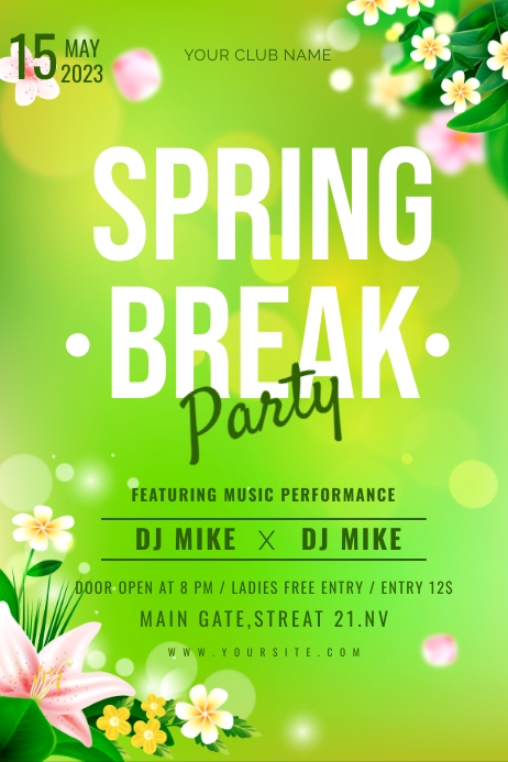 spring party Template | PosterMyWall