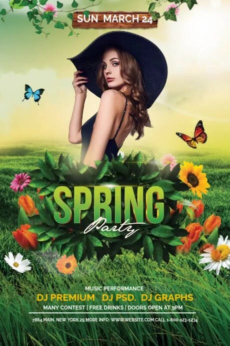 Spring Party Template | PosterMyWall