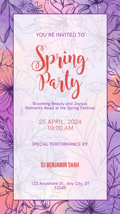 Spring Party Template | PosterMyWall