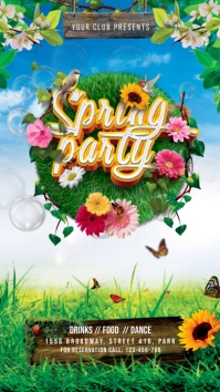 Spring Party Instagram-Story template