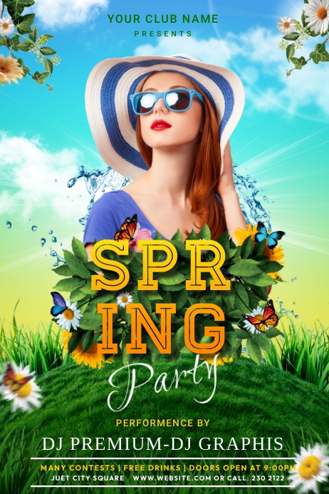 spring party Template | PosterMyWall