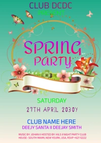 spring party A1 template