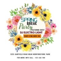 Spring Party Invite Design Spring Party Invitation Template | PosterMyWall