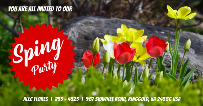 Copy of Spring Party Digital Display Video | PosterMyWall