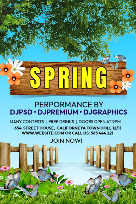 Spring Party Event Template | PosterMyWall