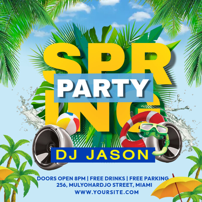 Spring Party Event Template | PosterMyWall