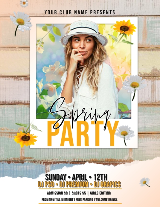 Spring Event Programs Templates Spring Party Event Template | PosterMyWall