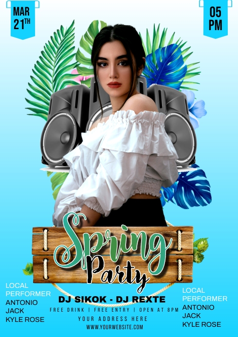 Spring Event Design Spring Party Event Template | PosterMyWall