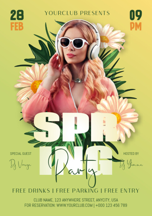 Plantilla de Spring Party Event Poster Flyer Template | PosterMyWall