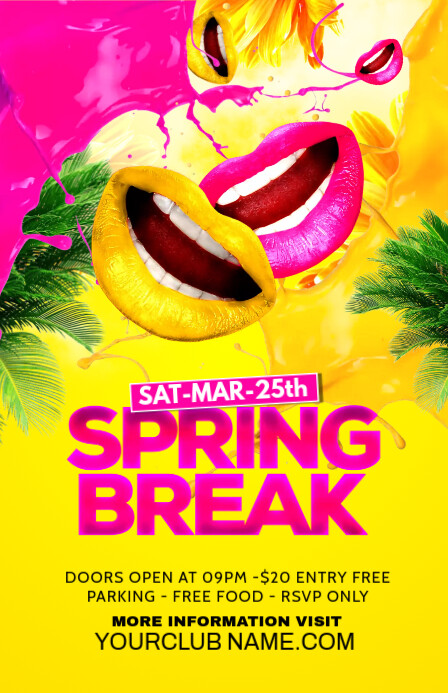 Spring Bash Flyer Spring party Flyer Template | PosterMyWall