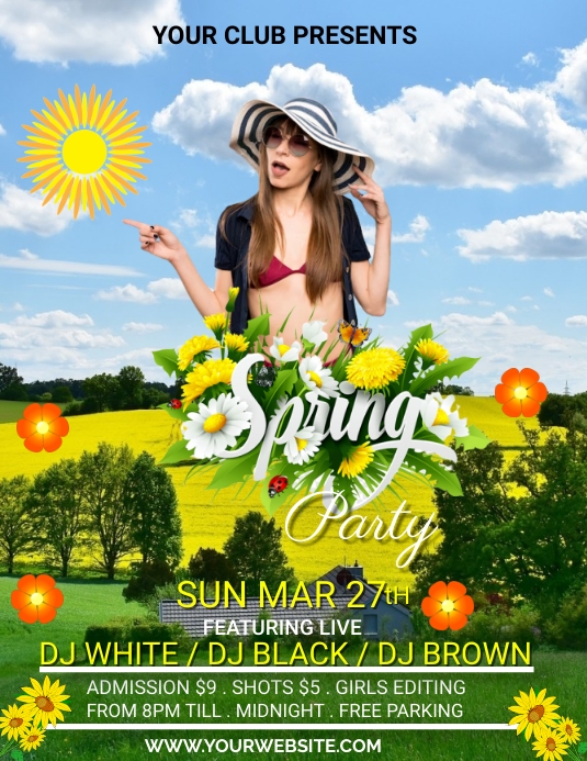 Spring Bash Flyer Copy of spring party flyer | PosterMyWall