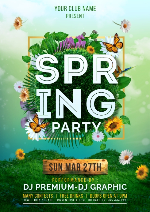 Fun Spring Event Flyer Spring Event Flyer Template