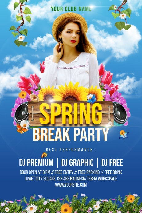 Spring Bash Flyer Spring Party Flyer / Poster Template | PosterMyWall