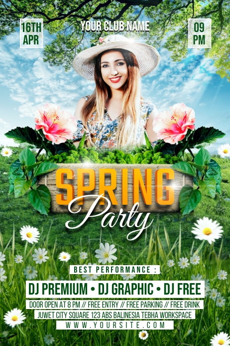 Spring Bash Flyer Spring Party Flyer / Poster Template | PosterMyWall