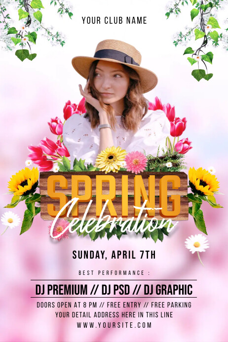 Spring Bash Flyer Spring Party Flyer / Poster Template | PosterMyWall