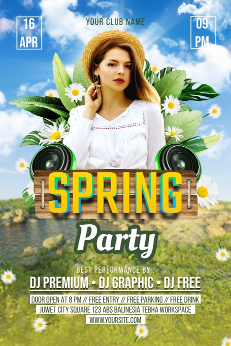 Spring Bash Flyer Spring Party Flyer / Poster Template | PosterMyWall