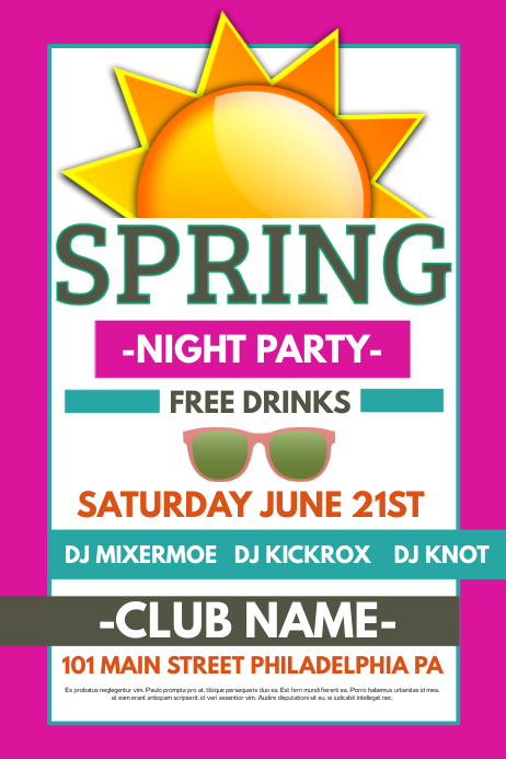 Spring Party Template | PosterMyWall