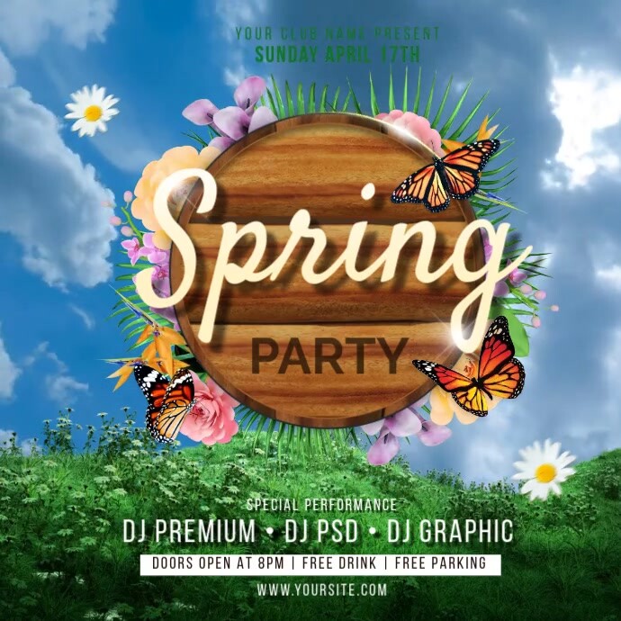 Copy of Spring Party Instagram Post | PosterMyWall