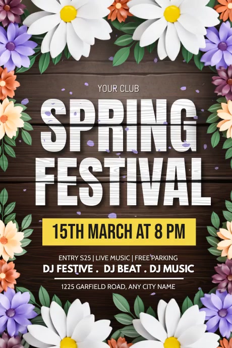 Copy of spring party invitation | PosterMyWall