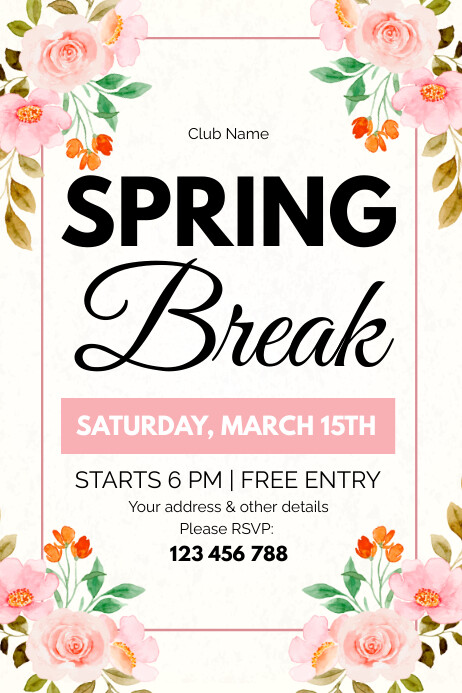 spring party invitation Template | PosterMyWall