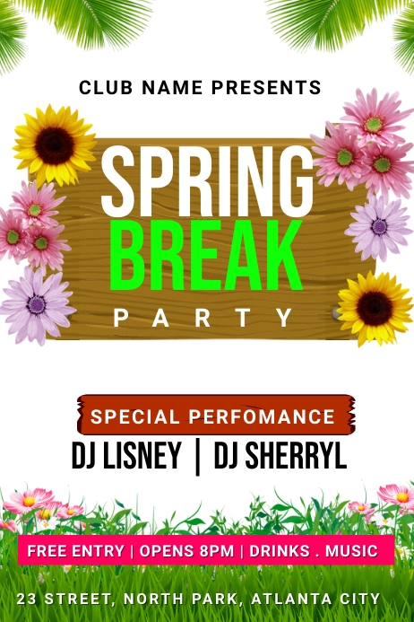 Copy of spring party invitation | PosterMyWall