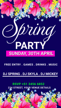 spring party invitation Template | PosterMyWall