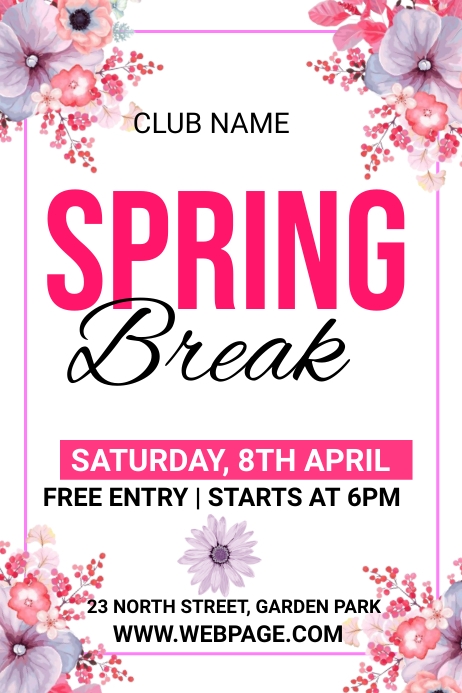 Spring Fun Invitation spring party invitation Template | PosterMyWall