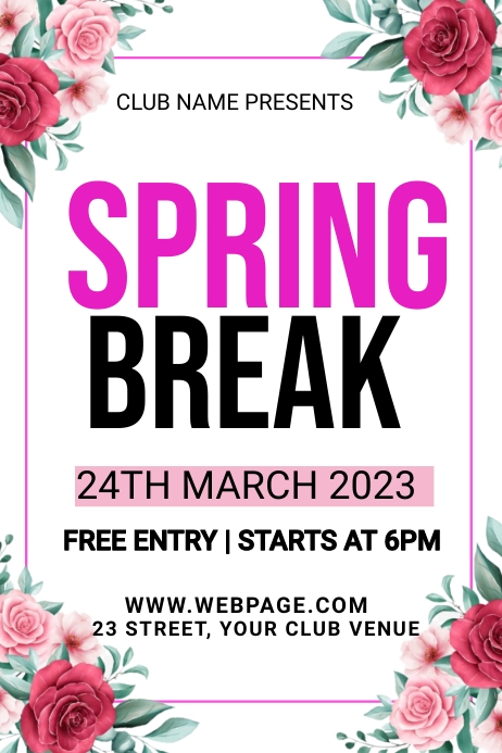 Spring Gala Invitation spring party invitation Template | PosterMyWall