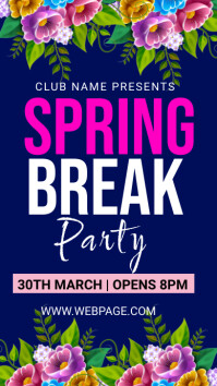 Spring Party Invite Design spring party invitation Template | PosterMyWall