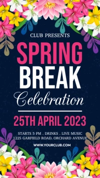 spring party invitation Instagram Story template