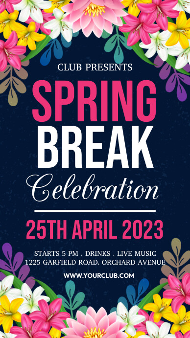 Spring Gala Invitation spring party invitation Template | PosterMyWall
