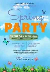 Spring Party Invitation Template | PosterMyWall