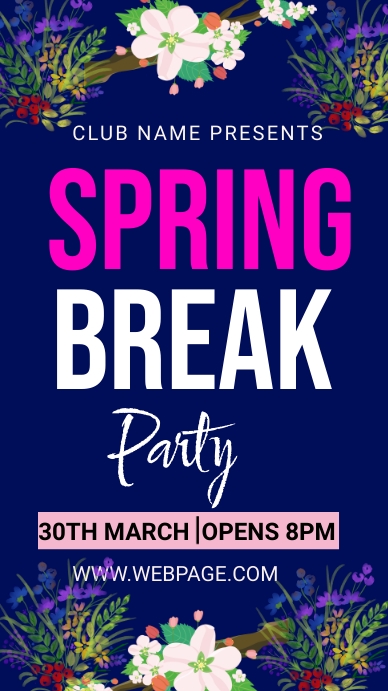 Spring Fun Invitation Spring party invition Template | PosterMyWall