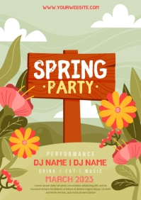 Spring Party Design Template | PosterMyWall