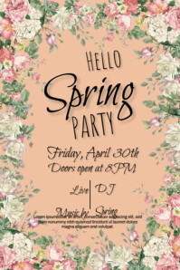 spring party Template | PosterMyWall