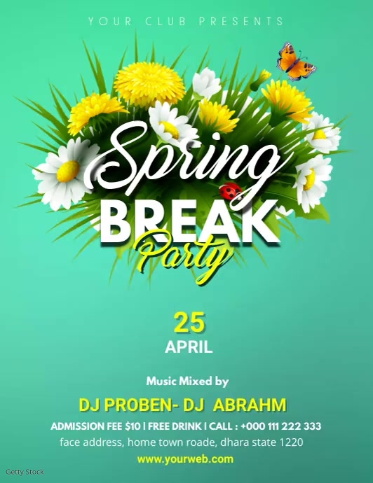 Spring Party Template | PosterMyWall