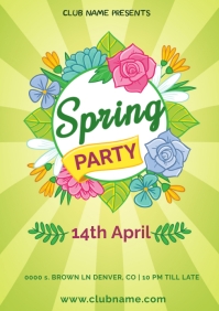 SPRING PARTY TEMPLATE | PosterMyWall