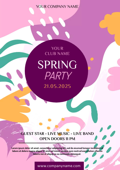 Plantilla de SPRING PARTY TEMPLATE | PosterMyWall