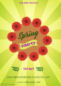 SPRING PARTY TEMPLATE | PosterMyWall