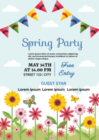 SPRING PARTY TEMPLATE | PosterMyWall