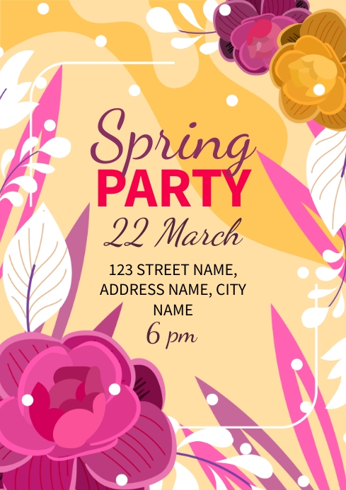 Spring Party Template | PosterMyWall