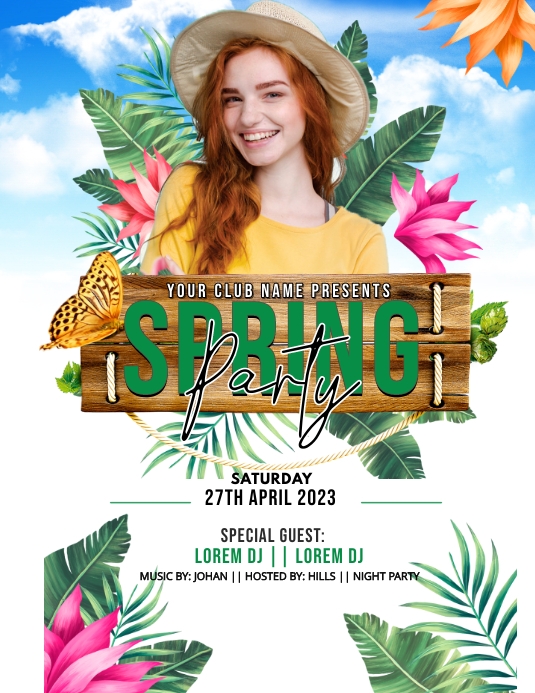 Plantilla de Spring Party Template | PosterMyWall