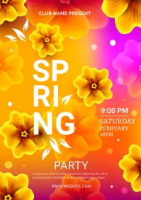 SPRING PARTY TEMPLATE | PosterMyWall