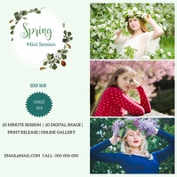 Spring Session Cover Spring Mini Session Template | PosterMyWall
