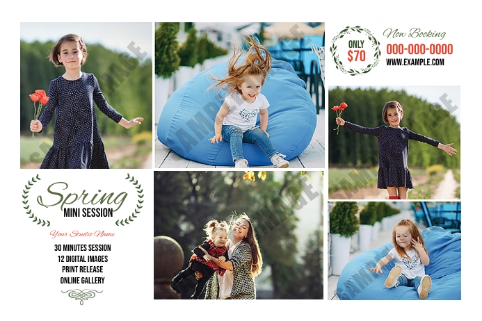 Spring Photography Mini Session Template | PosterMyWall