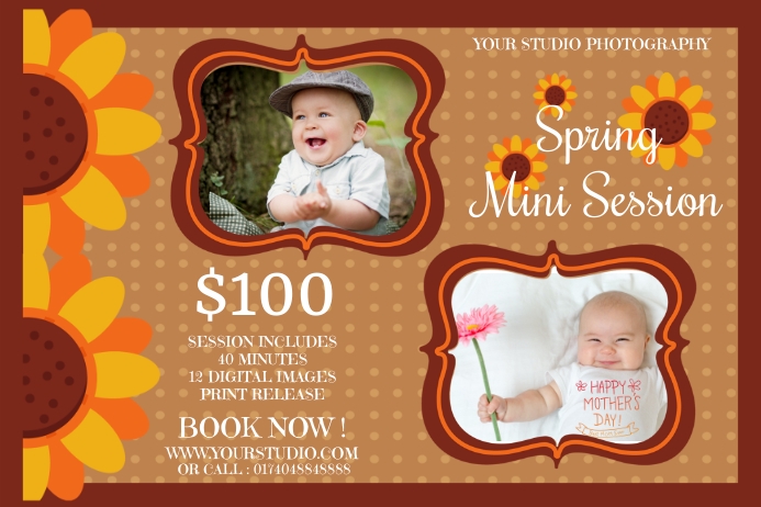 Spring Photography Mini Session Template | PosterMyWall