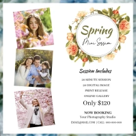Spring Photography Mini Session Template Instagram Post
