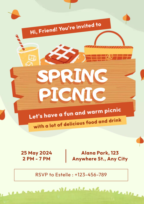 Spring Picnic Invitation Copy of Spring Picnic | PosterMyWall